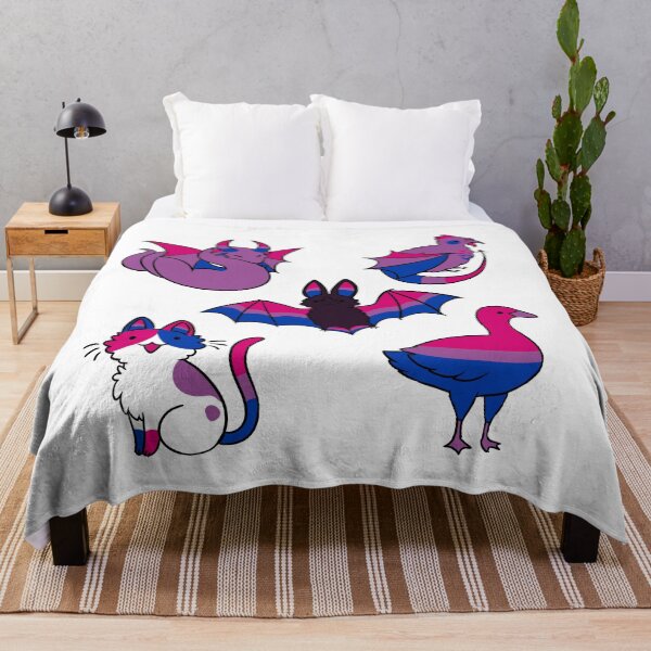 Item preview, bisexual pride animals designed and sold by snowysaur.