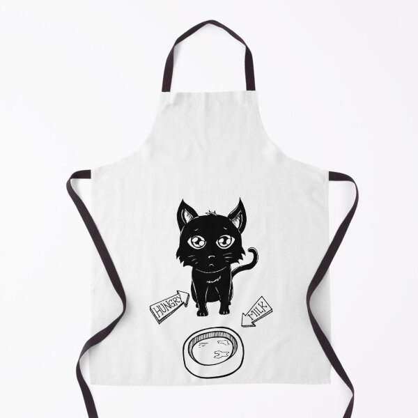 Item preview, Cute & Funny Hungry Cat Kitty Waiting for Milk designed and sold by perfectpresents.