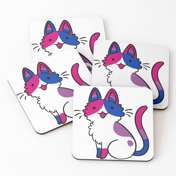 Item preview, bisexual pride cat designed and sold by snowysaur.