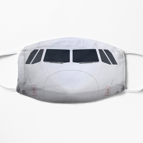 Airbus A320 Nose View Flat Mask