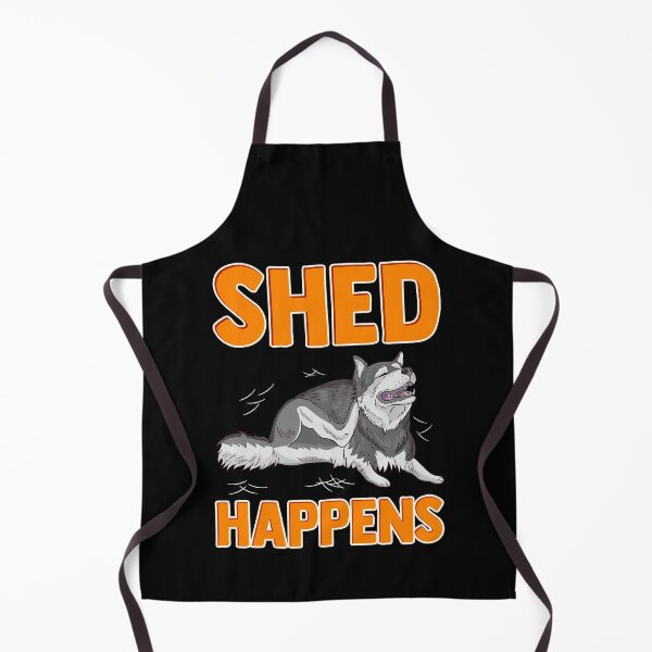 Item preview, Cute & Funny Shed Happens Siberian Husky Puppy Pun designed and sold by perfectpresents.