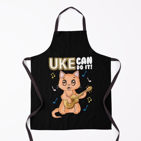 Item preview, Cute & Funny Uke Can Do It! Ukulele Cat Pun designed and sold by perfectpresents.