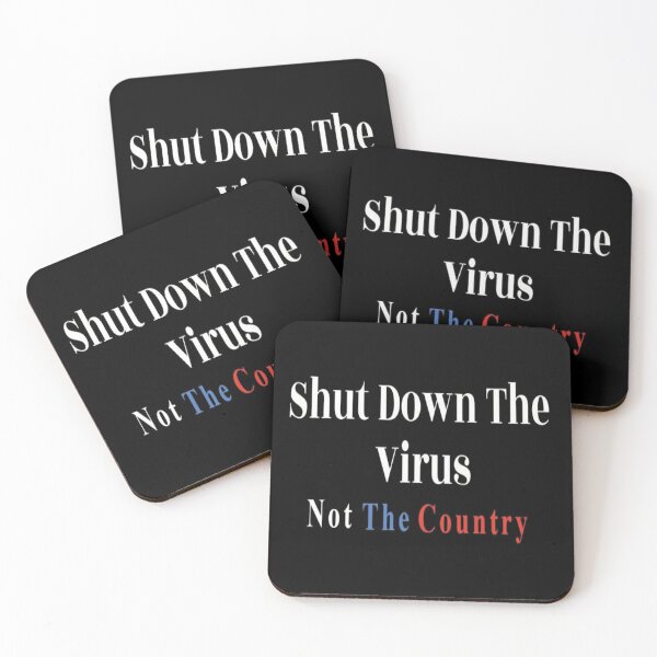 Item preview, Shut Down The Virus Not The Country black designed and sold by NancyArtDesigns.