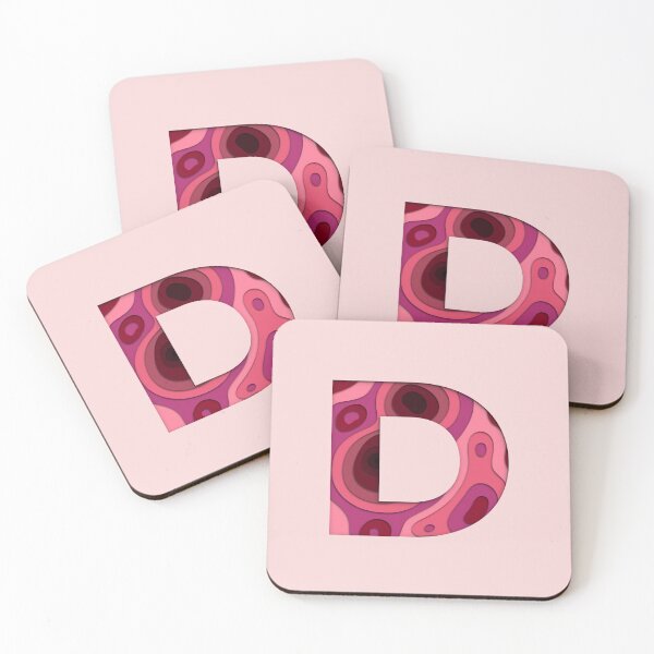 Item preview, 3D Papercut Alphabet -  D - Girly Pink designed and sold by AuroCreatives.