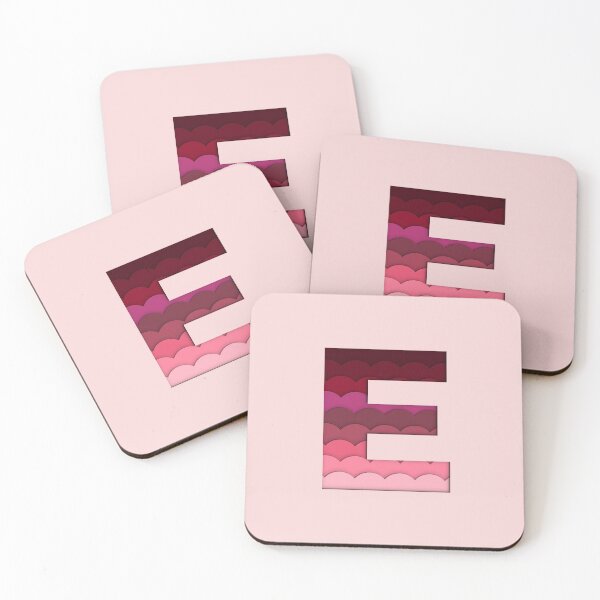 Item preview, 3D Papercut Alphabet -  E - Girly Pink designed and sold by AuroCreatives.