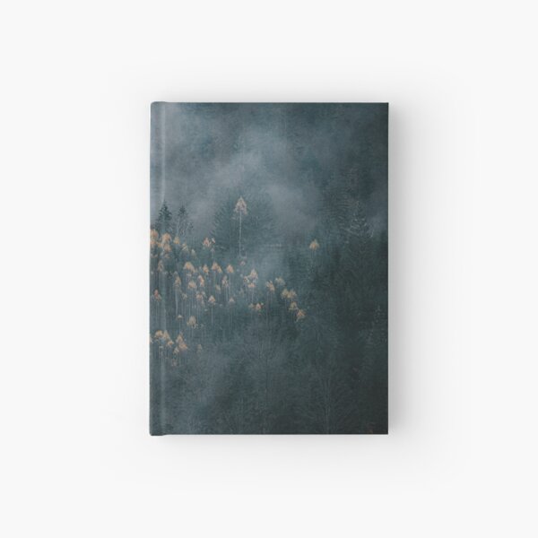 Foggy Carpathians - Tree Closeup Hardcover Journal