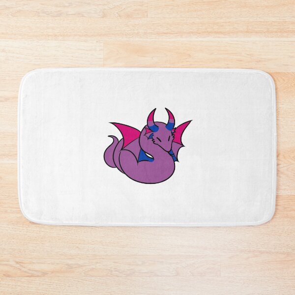 Item preview, bisexual pride dragon designed and sold by snowysaur.