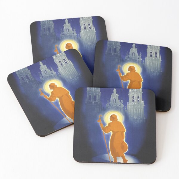 Item preview, retro Santiago de Compostela 1954 designed and sold by CorasPosters.