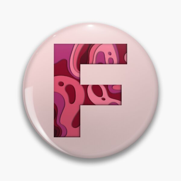 Item preview, 3D Papercut Alphabet -  F - Girly Pink designed and sold by AuroCreatives.