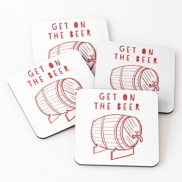 Item preview, Get on the beers. designed and sold by ThePrintCrafty.