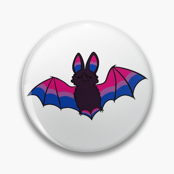 Item preview, bisexual pride bat designed and sold by snowysaur.