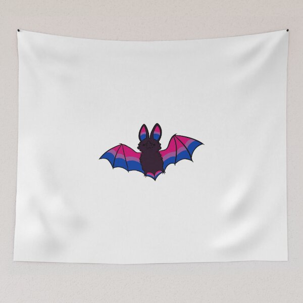 Item preview, bisexual pride bat designed and sold by snowysaur.