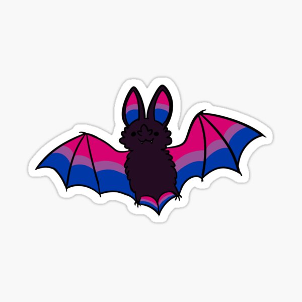 Vista previa del artículo con la obra «bisexual pride bat», diseñado y vendido por snowysaur.