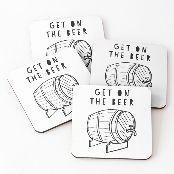 Item preview, Get on the beers. designed and sold by ThePrintCrafty.