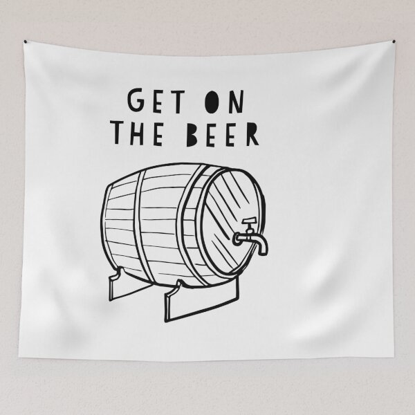 Item preview, Get on the beers. designed and sold by ThePrintCrafty.
