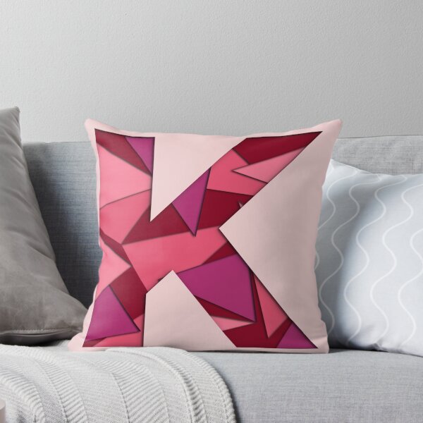 Artikelvorschau, 3D-Papierschnitt-Alphabet - K - Girly Pink entworfen und verkauft von AuroCreatives.