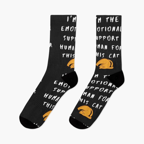Item preview, I'm the emotional support human for this cat designed and sold by DesignsofNote.
