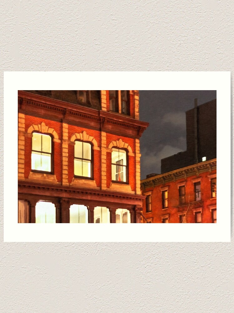 Alternate view of Film Noir Style New York City Art Print