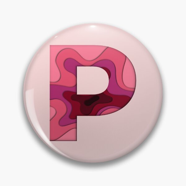 Item preview, 3D Papercut Alphabet -  P - Girly Pink designed and sold by AuroCreatives.