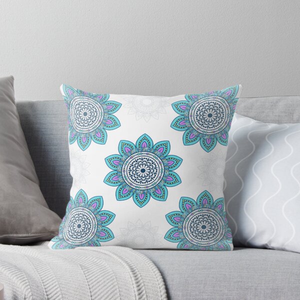 Item preview, Mandala | Teal and White | Zen Art | Just Add Soul designed and sold by JillyJ05.