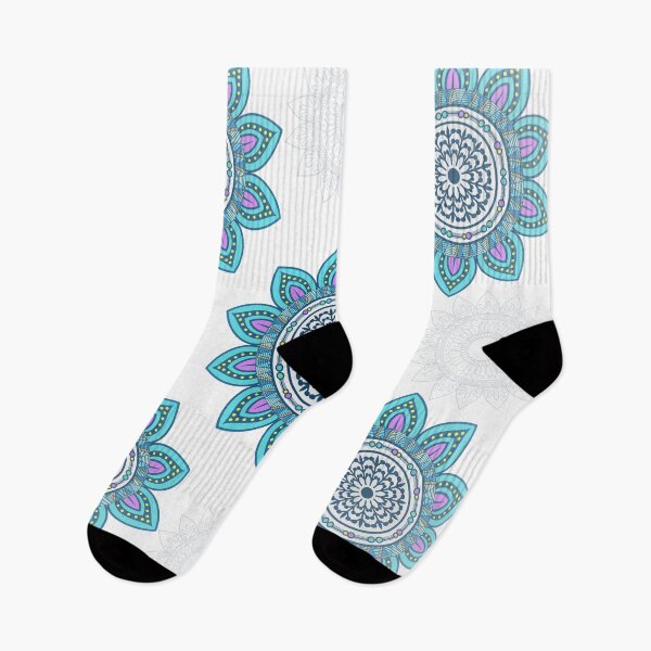 Item preview, Mandala | Teal and White | Zen Art | Just Add Soul designed and sold by JillyJ05.