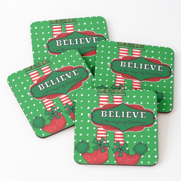 Item preview, Believe in the magic of Christmas. Cute Elf Design. designed and sold by LaBellCreative.