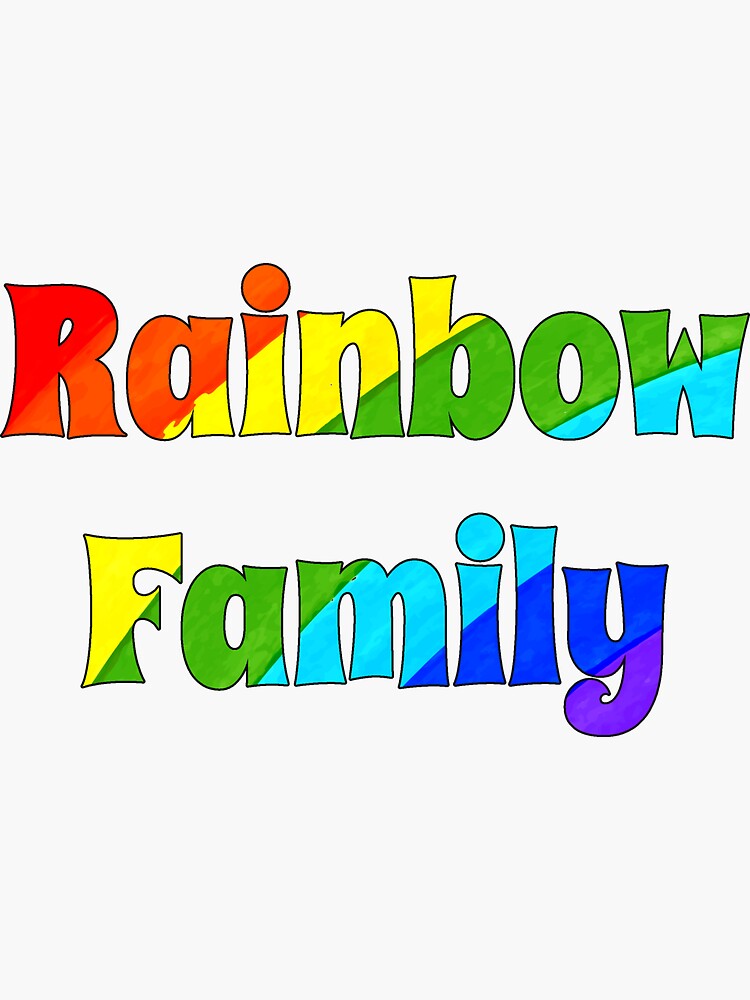 "Rainbow Family" Sticker for Sale by Dilo91 Redbubble