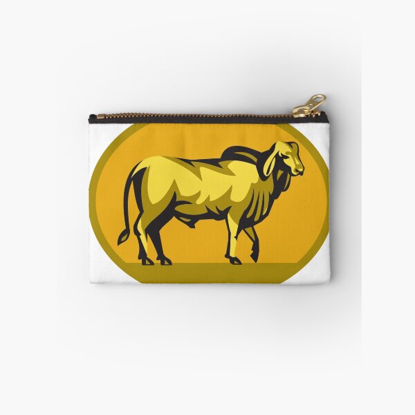 Item preview, Brahman Bull Oval Retro designed and sold by patrimonio.