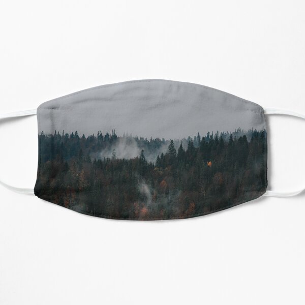 Foggy Forest Flat Mask