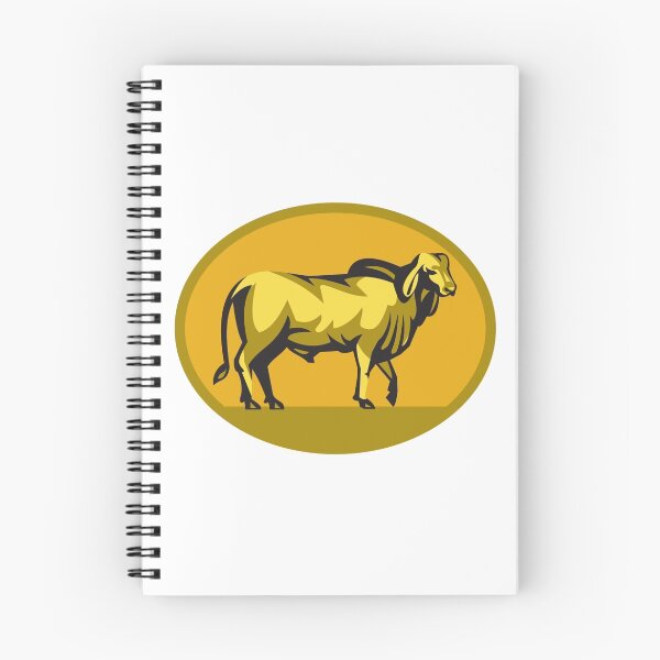 Item preview, Brahman Bull Oval Retro designed and sold by patrimonio.