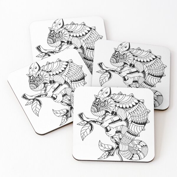 Item preview, Mandala Chameleons Art designed and sold by JTS STORE.