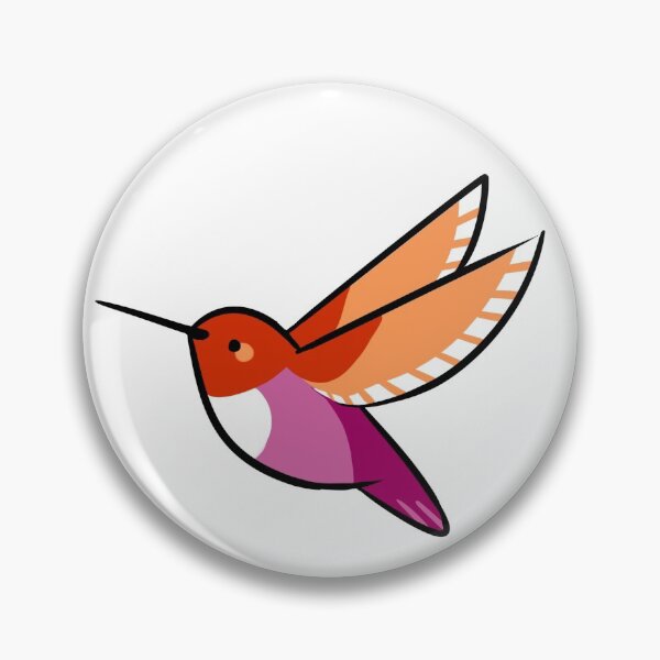 Item preview, lesbian pride hummingbird designed and sold by snowysaur.