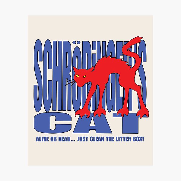 Item preview, The Elusive Schrödinger Cat Funny Science Lovers  designed and sold by ElJimmo.