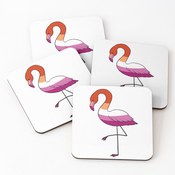 Artikelvorschau, lesbian pride flamingo entworfen und verkauft von snowysaur.