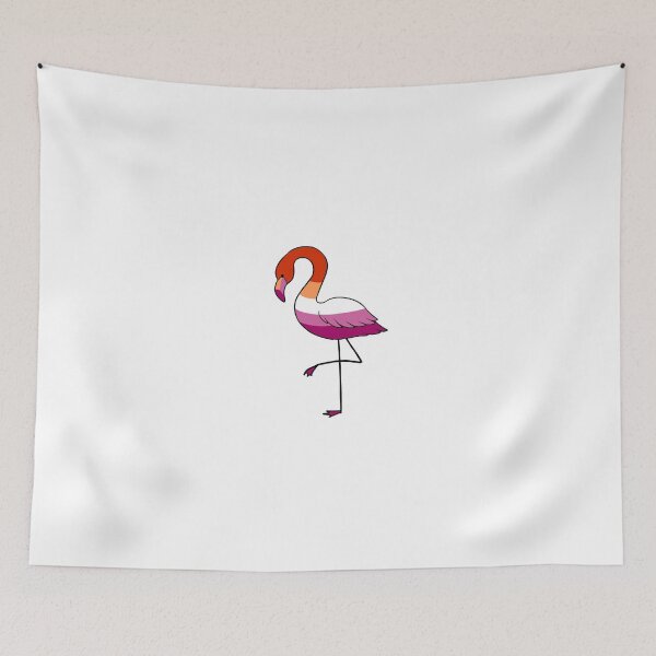 Artikelvorschau, lesbian pride flamingo entworfen und verkauft von snowysaur.