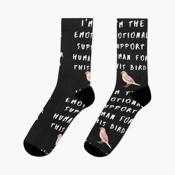 Item preview, I'm the emotional support human for this bird designed and sold by DesignsofNote.