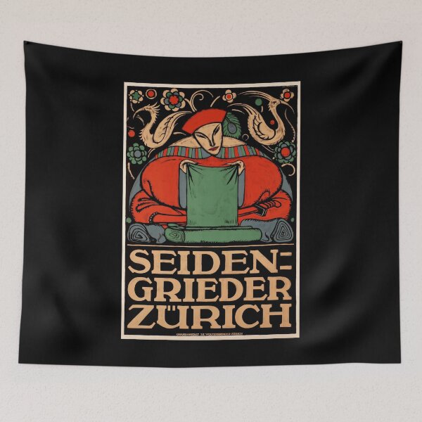 Item preview, retro seiden grieder zurich designed and sold by CorasPosters.