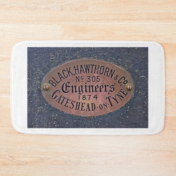 Item preview, Vintage loco maker's plate, Black, Hawthorn & Co designed and sold by Random Railways.