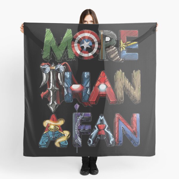 superhero costume for A Fans Scarf