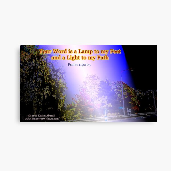 Your word is a lamp to my feet Canvas Print