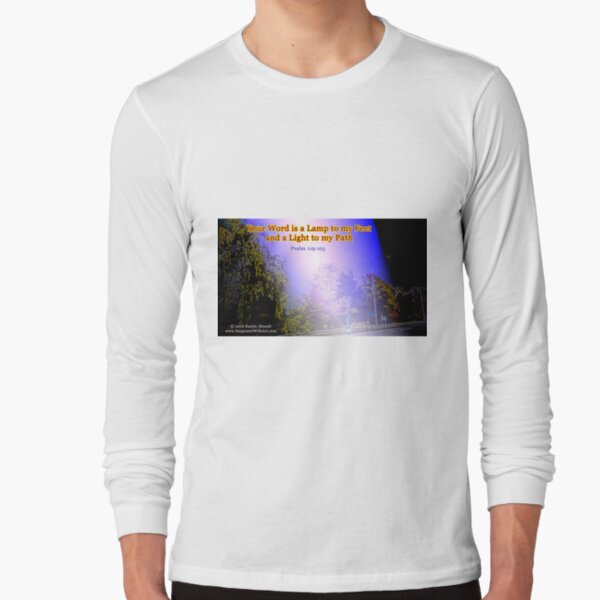 Your word is a lamp to my feet Long Sleeve T-Shirt