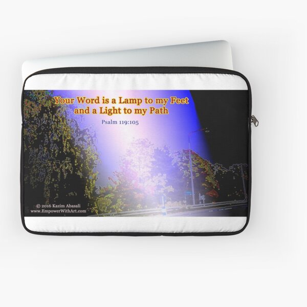 Your word is a lamp to my feet Laptop Sleeve