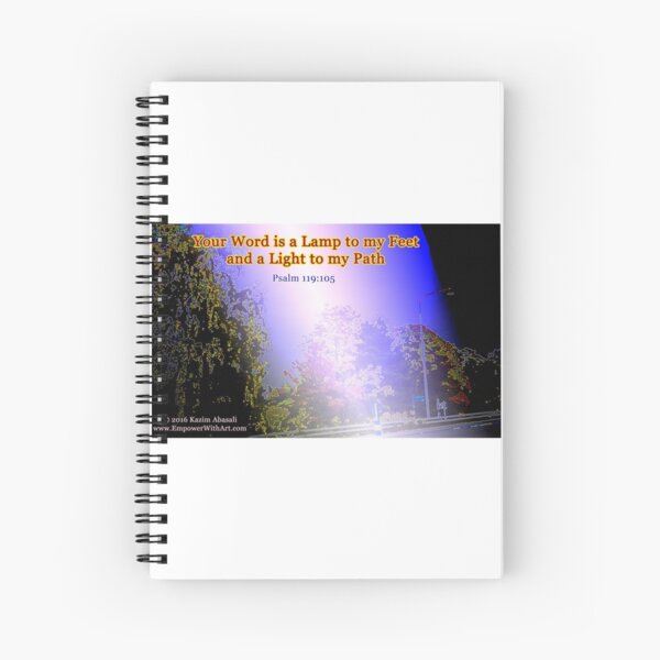 Your word is a lamp to my feet Spiral Notebook