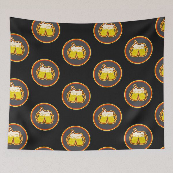 Item preview, Get on the Beers Retro Alcohol Vector art designed and sold by twicetrader.