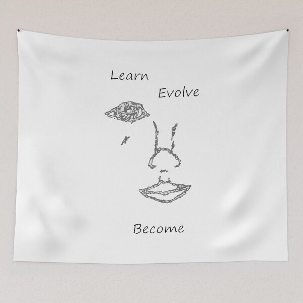 Artikelvorschau, Lerne Evolve Sei glücklich entworfen und verkauft von Nigel Designs.