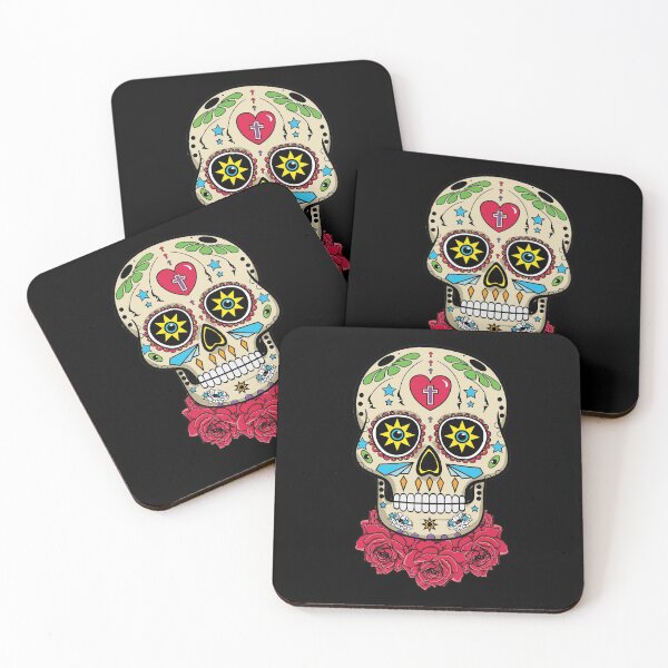Item preview, Sugar Skull With Rose Necklace Dia de los Muertos  designed and sold by ElJimmo.