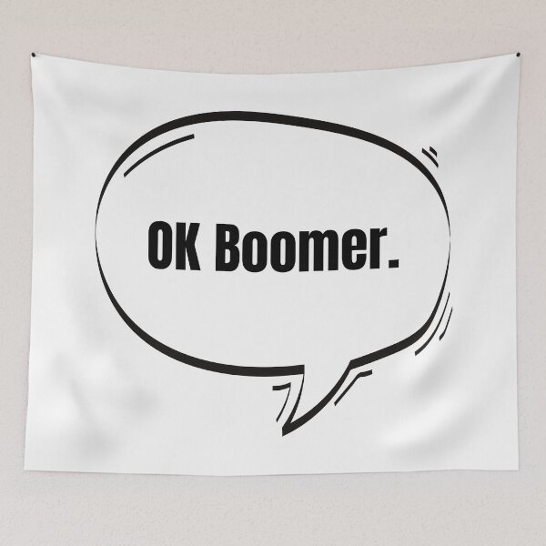 Item preview, OK Boomer Text-Based Speech Bubble designed and sold by Nathalie Aynié.