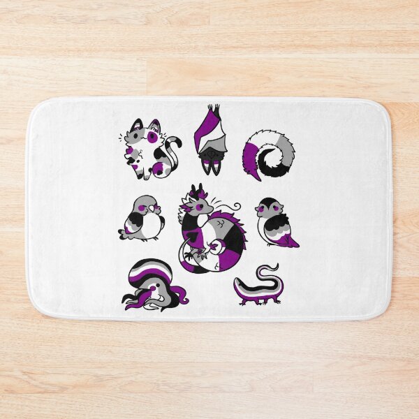 Item preview, asexual pride animals designed and sold by snowysaur.
