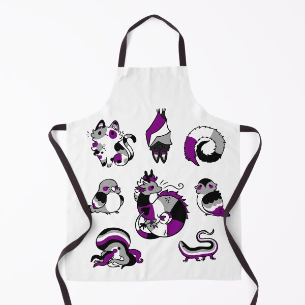Item preview, asexual pride animals designed and sold by snowysaur.