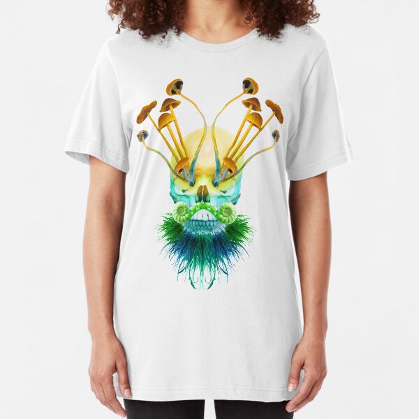 Psychedelic Shaman Slim Fit T-Shirt